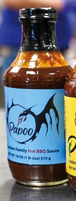 Papoo's Dragon's Breath Hot BBQ Sauce, 16 fl oz glass bottle